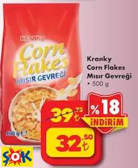 KRANKY CORN FLAKES MISIR GEVREĞİ 500 G